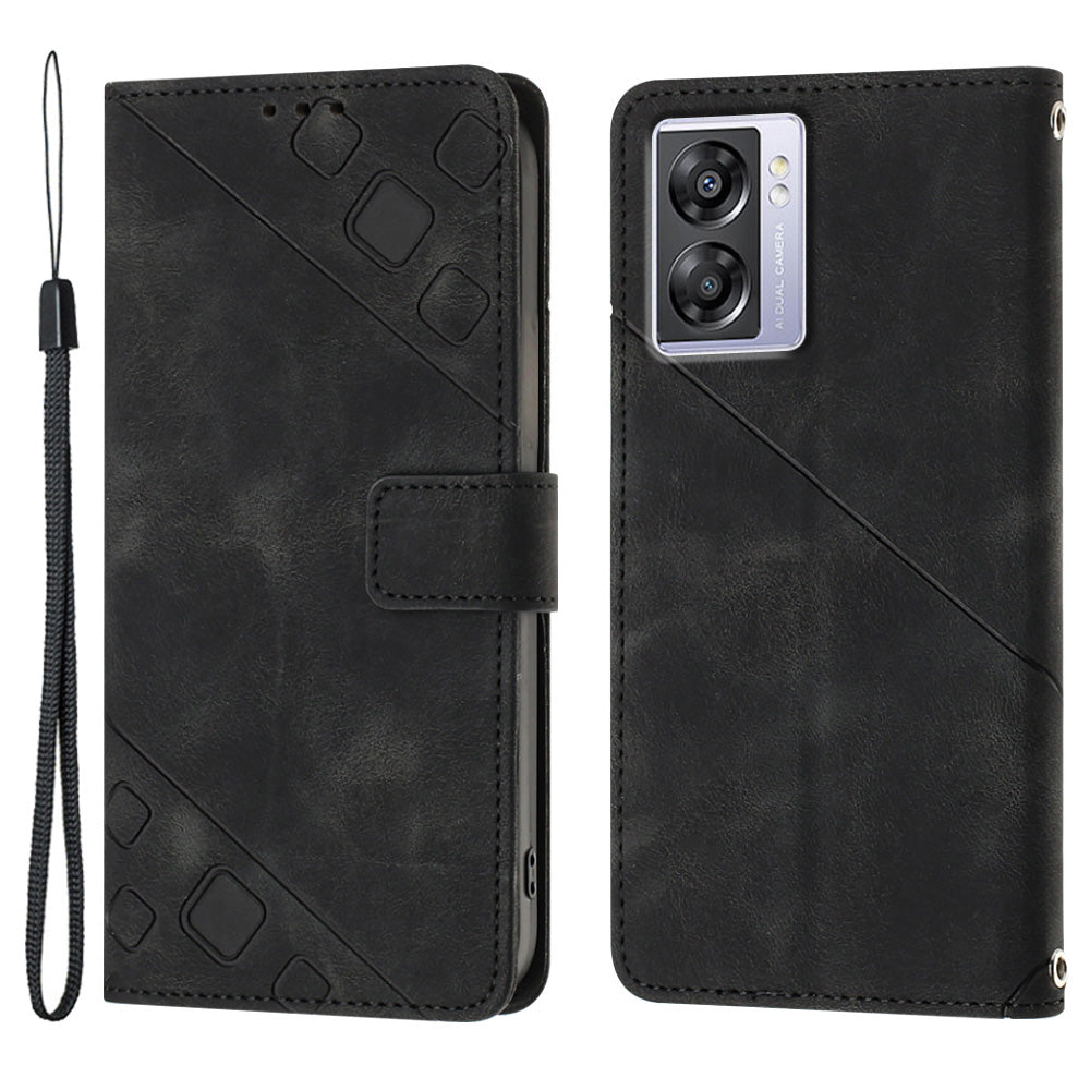 PT005 YB Imprinting Series-6 For Oppo A57 4G A57 (2022) 5G A77 5G Skin Touch Phone Protective Shell Leather Stand Wallet Anti-drop Case PT005 YB Imprinting Series-6 For Oppo A57 4G A57 (2022) 5G A77 5G Skin Touch Phone Protective Shell Leather Stand Wallet Anti-drop Case